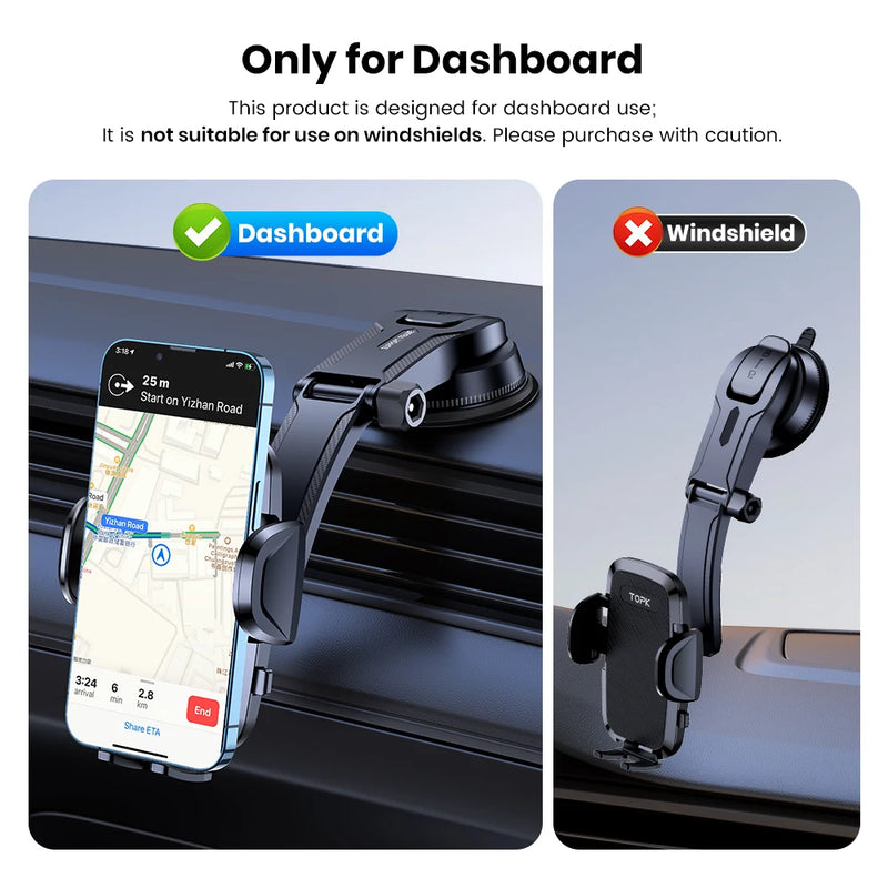 Suporte de telefone para carro universal para iPhone 13 12 11 Xiaomi Samsung