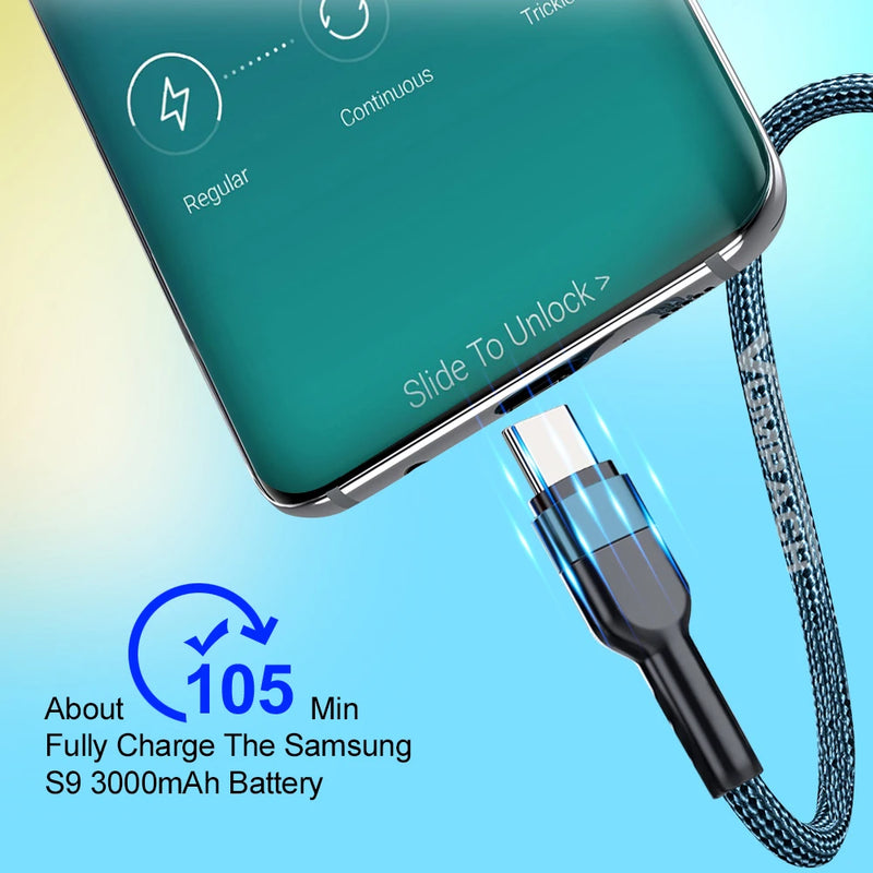 Cabo usb c rápido cabo c tipo c